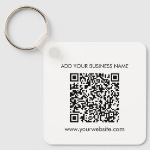 Add Your Website Address QR Code Business Keychain
