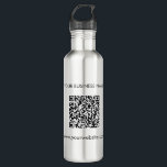 Add Your Website Address QR Code Business Stainless Steel Water Bottle<br><div class="desc">Add your business website URL and business name by clicking the "Personalize" button. A unique QR code will be automatically generated for you when you add your web address in the QR code field provided.</div>