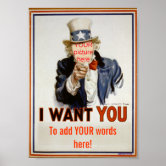 Uncle Sam Carnival Cutout Poster | Zazzle