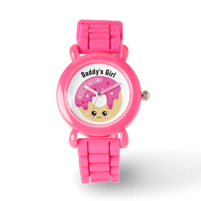 Add YourText - Stainless Steel Leather Strap Watch (Front)