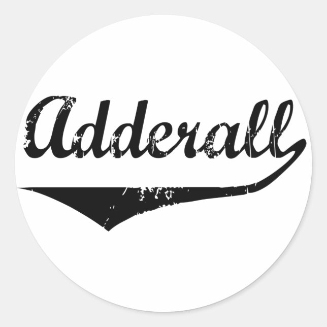 Adderall Classic Round Sticker (Front)