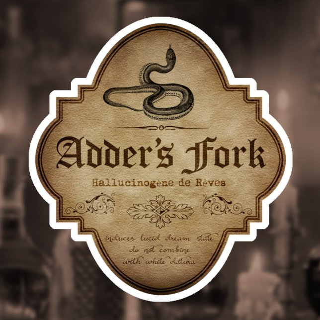 Adder's Fork Apothecary DC Sticker (Creator Uploaded)