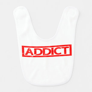 Addict Stamp Baby Bib