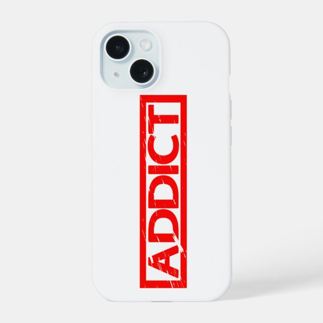 Addict Stamp Iphone Case (Back)