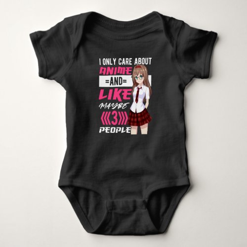 Addicted Anime Girl Otaku Cute Manga Baby Bodysuit