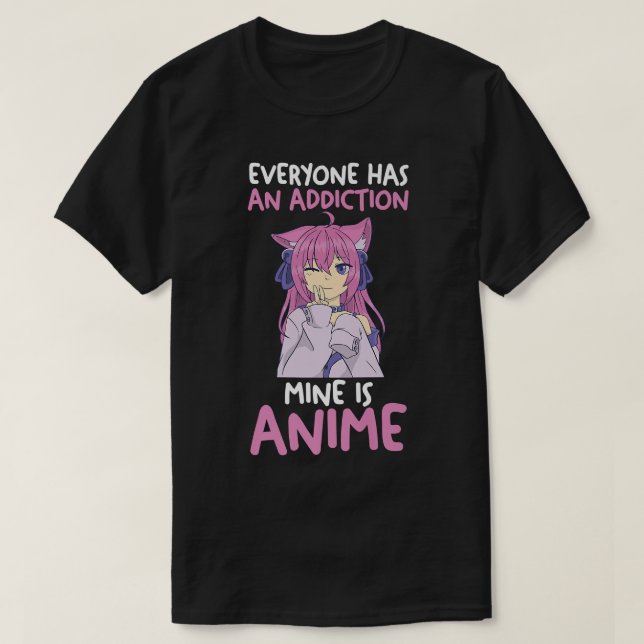 Addicted Anime Premium  T-Shirt (Design Front)