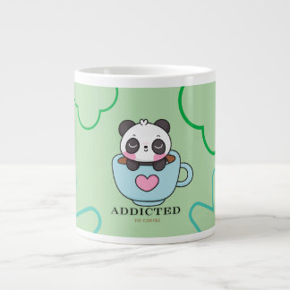 Addicted baby  panda giant coffee mug