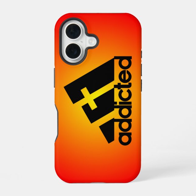 Addicted Black Iphone Case (Back)