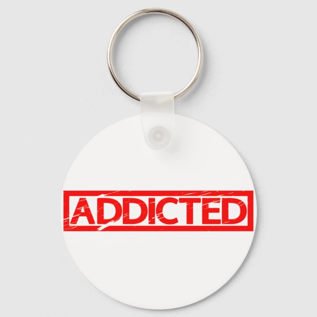 Addicted Stamp Keychain (Front)