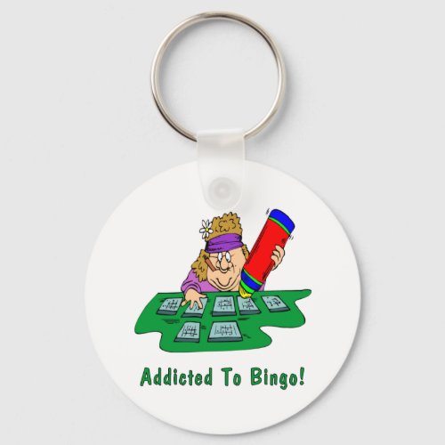 Addicted To Bingo Keychain