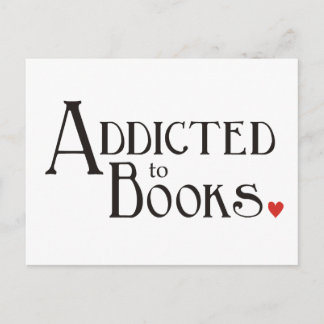 Addicted to Books Postcard