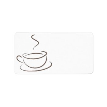 Addicted To Coffee Label by KraftyKays at Zazzle