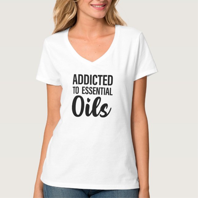 Addicted to Essential Oils Young Living T-Shirt (Front)