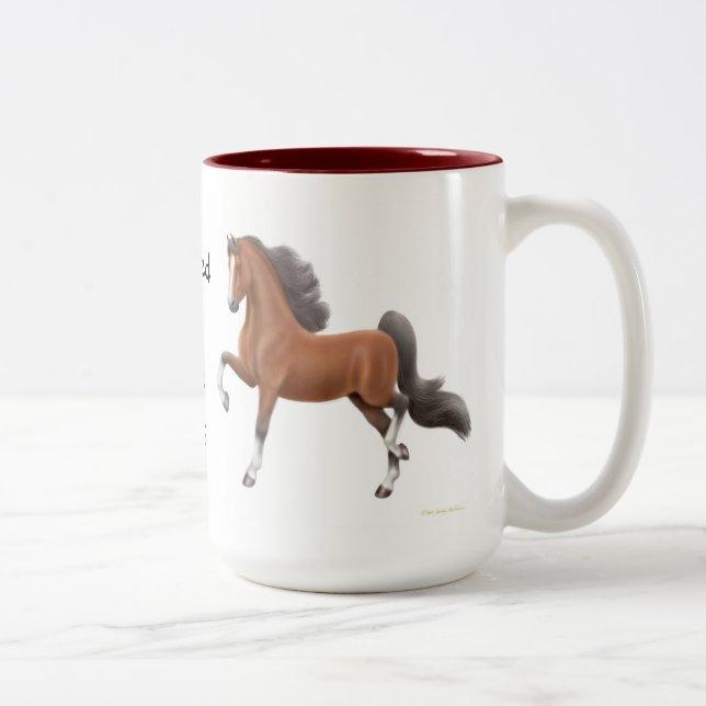 Addicted to Horse Shows Gaited Saddlebred Mug (Right)