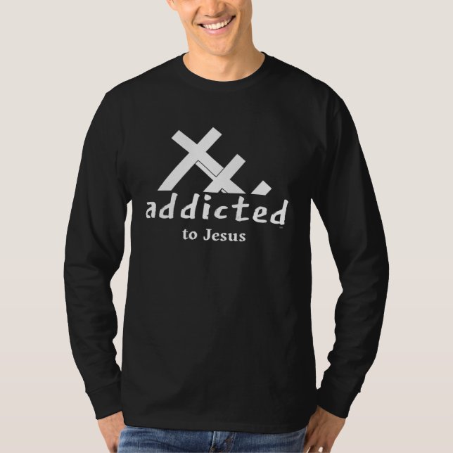 ADDICTED TO JESUS For Church Events Youth Group T-Shirt (Front)