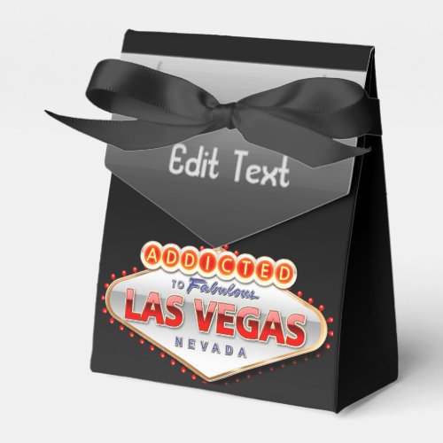 Addicted to Las Vegas Nevada Funny Sign Favor Boxes