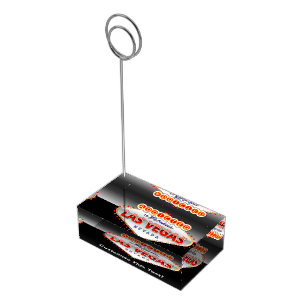 Addicted to Las Vegas, Nevada Funny Sign Table Number Holder