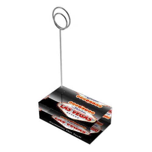 Addicted to Las Vegas Nevada Funny Sign Table Number Holder