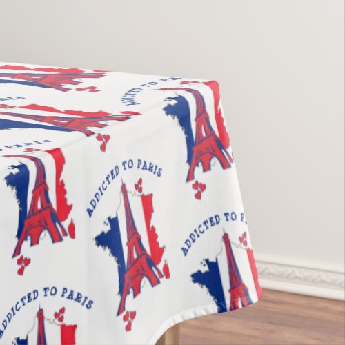 ADDICTED TO PARIS Eiffel Tower Tablecloth