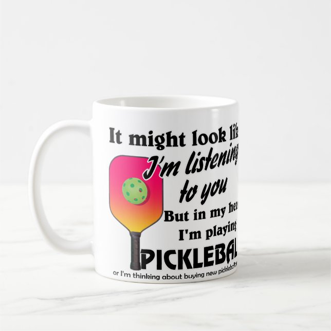 Addicted to Pickleball  Coffee Mug (Left)