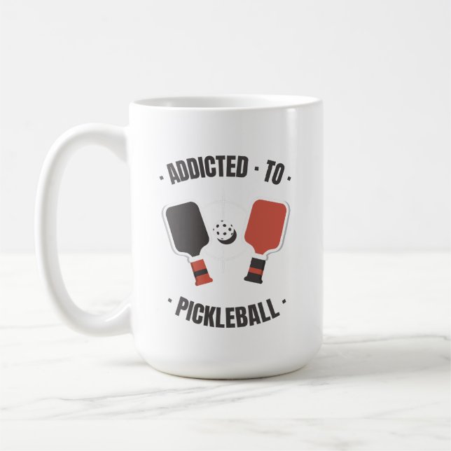 Addicted To Pickleball Coffee Mug (Left)