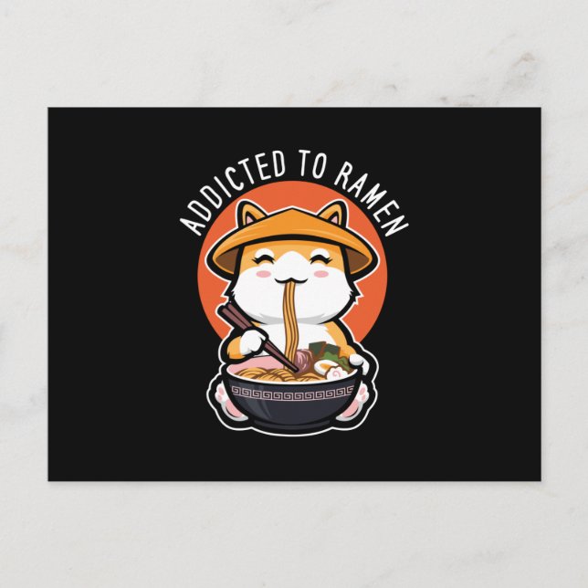 Addicted to Ramen Postcard (Front)