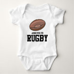Addicted To Rugby Baby Bodysuit