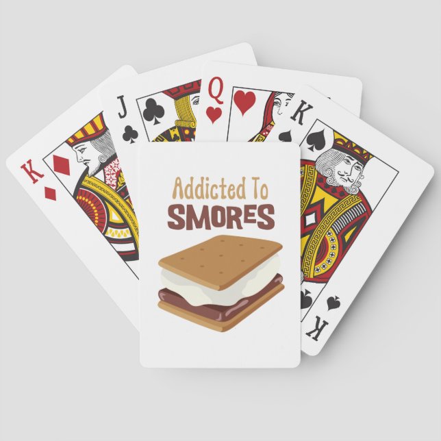 Addicted To Smores Poker Cards (Back)