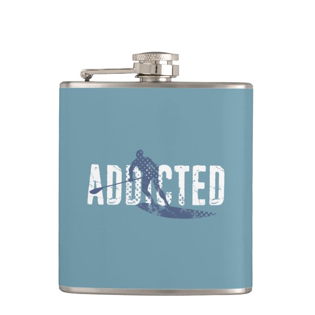 Addicted To Stand Up Paddling Flask (Front)