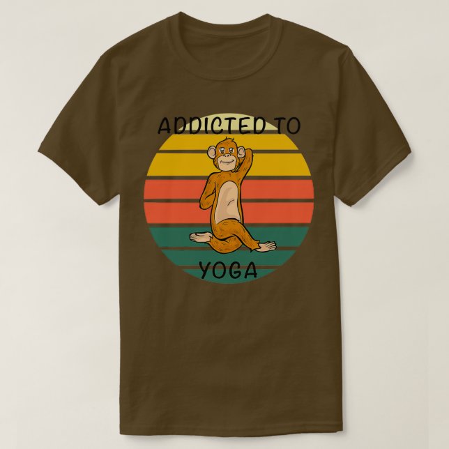 ADDICTED TO YOGA Namaste Meditation Class Workout  T-Shirt (Design Front)
