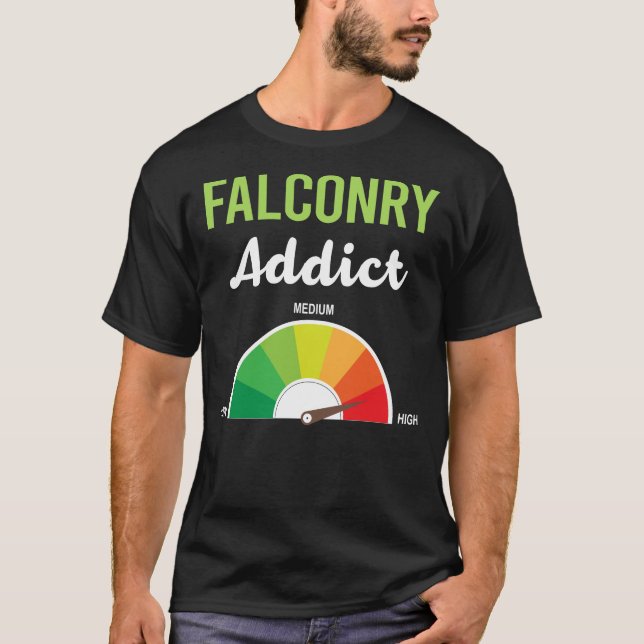 Addiction Falconry Falconer T-Shirt (Front)