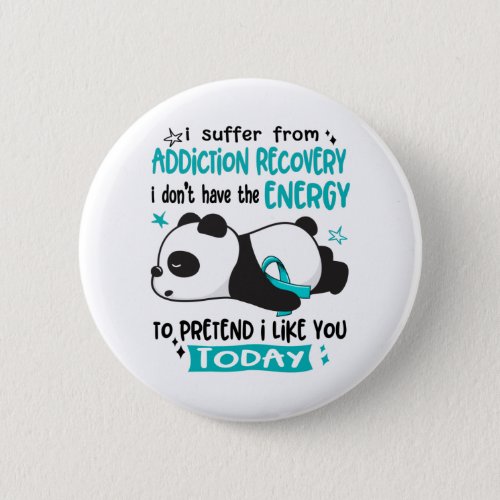 Addiction Recovery Awareness Month Ribbon Gifts Button