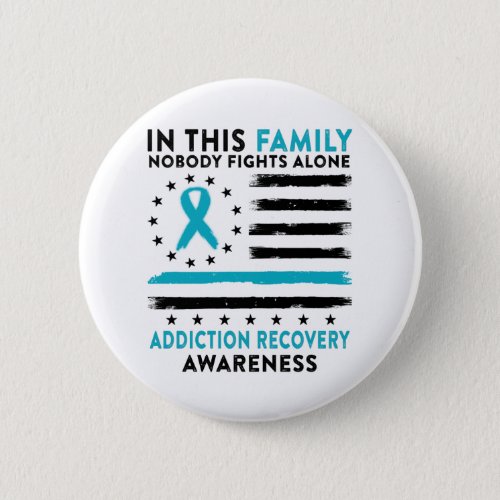 Addiction Recovery Awareness Month Ribbon Gifts Button