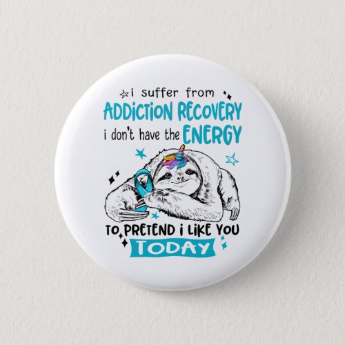 Addiction Recovery Awareness Month Ribbon Gifts Button