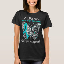 Addiction Recovery Awareness Month Ribbon Gifts T-Shirt