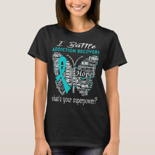 Addiction Recovery Awareness Month Ribbon Gifts T-Shirt