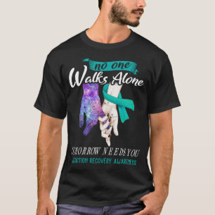 Addiction Recovery Awareness Ribbon Support Gifts T-Shirt