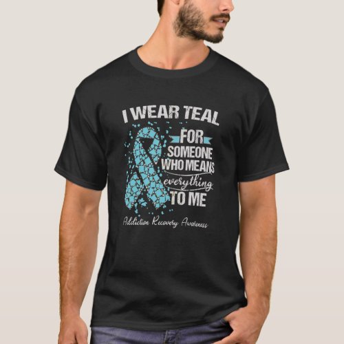 Addiction Recovery Awareness Warrior Support T_Shirt
