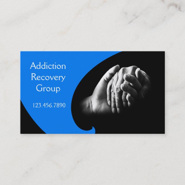 Addiction Recovery Group Counseling Business Card (Front)