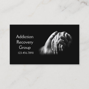 Addiction Recovery Group Counseling Business Card