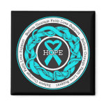 Addiction Recovery Hope Intertwined Ribbon Magnet