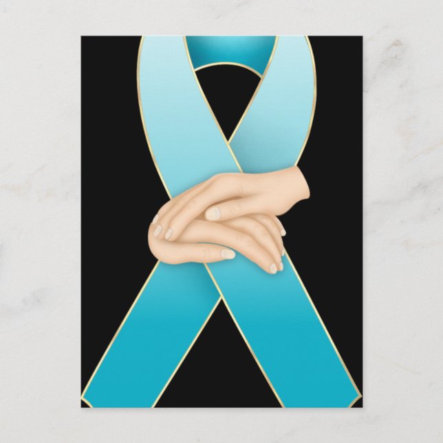 Addiction Recovery Ribbon Awareness Postcards (Front)