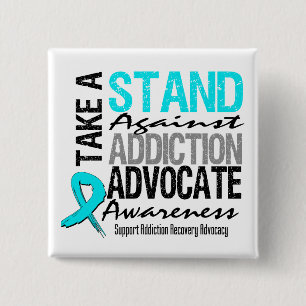 Addiction Recovery Take A Stand Against Addiction Button