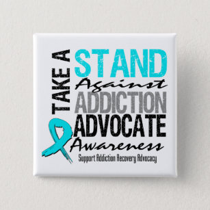 Addiction Recovery Take A Stand Against Addiction Button
