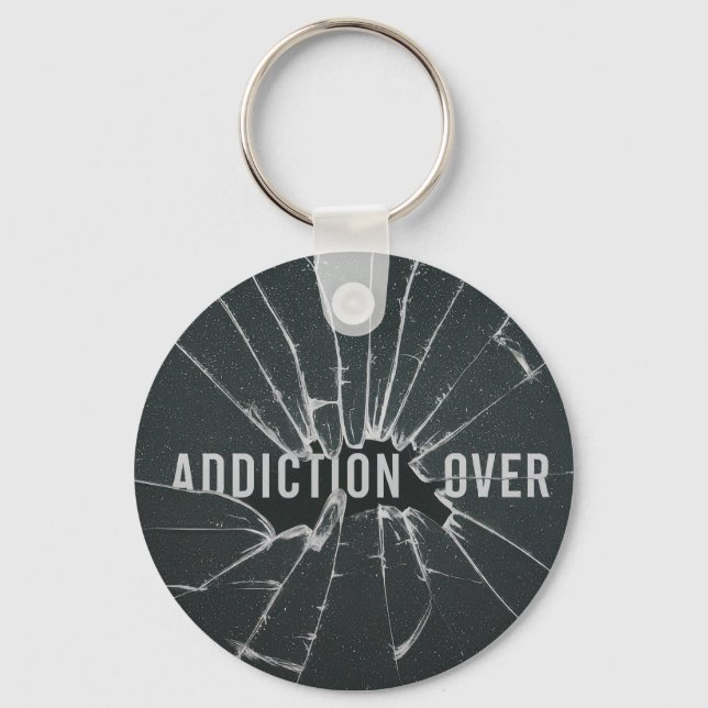 Addictionover Keychain (Front)