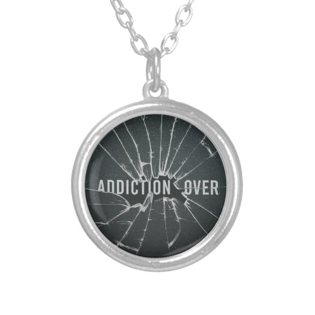 Addictionover Silver Plated Necklace (Front)