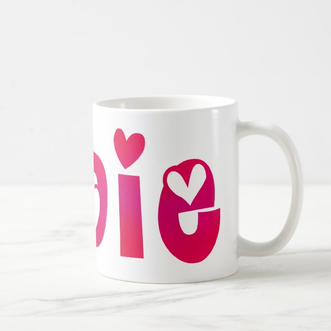Addie in Hearts Coffee Mug (Right)