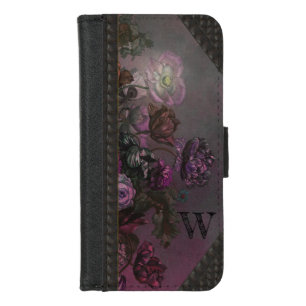Addie's Fading Flowers Monogram iPhone 8/7 Wallet Case