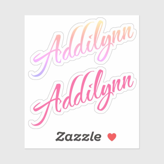 Addilynn name x2 sticker (Sheet)