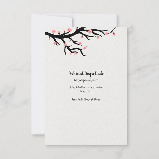 Adding a Limb Pregnancy Announcement (Front)